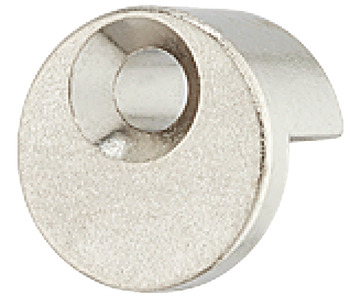Mirror clips, round, with rubber pad - 292.01.710