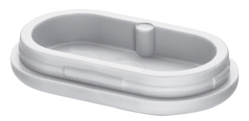 Furniture glide, oval, for press fitting - 650.24.371