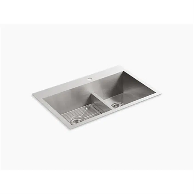 Vault Grand Asymmetric Smart Divide Sink (1-Hole)