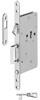Mortise lock for sliding doors with compass bolt - 911.26.369