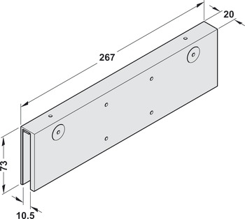 Cam Kapılar için Sıkıştırma Plakası, DCL 94 - 931.20.917 için