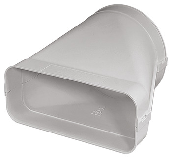 Round pipe to flat duct converter Ⓒ, Flat Ducting System 150 Optimairo - 500.90.620