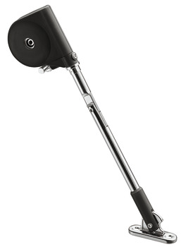 Flap stay, with braking mechanism, for wooden flaps, with joint - 365.30.300