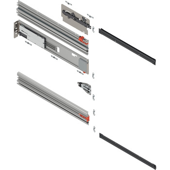 Pocket rail set, Blum Revego uno, with Tip-On - 408.50.702