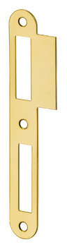 Flanged striking plate, for flush doors, 170 mm, straight - 911.39.005