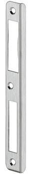 Angled striking plate, for rebated doors, for high bolt, 170 mm - 911.39.024