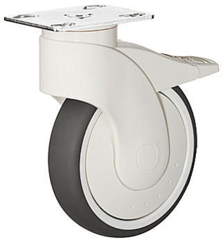 Designer furniture castor with brake - 661.85.511