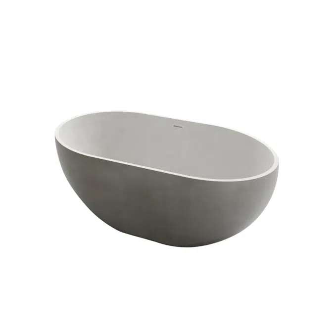 Omvivo Villa 1500mm x 700mm Cove Gri Ayaklı Küvet 9510693