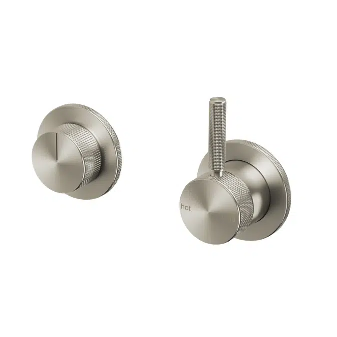 Milli Etch Brushed Nickel Shower Mixer Tap with Diverter 21745