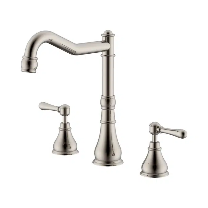 Milli Voir Fırçalanmış Nikel Kollar Lavabo Seti 2265490