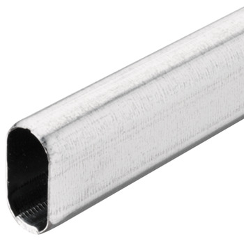 Wardrobe rail, OVA 30 x 15 mm, steel, edge-raised - 801.03.969