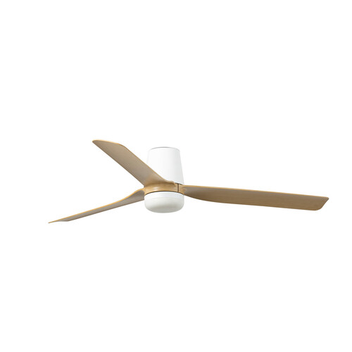 PUNT TUB M LED Ceiling fan beyaz/maple duvar kumandası beyaz 18W SWT