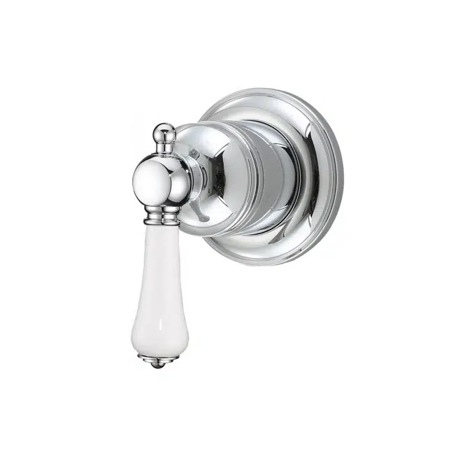 Kado Era Chrome Slim Porcelain Handle Shower Mixer 2264754