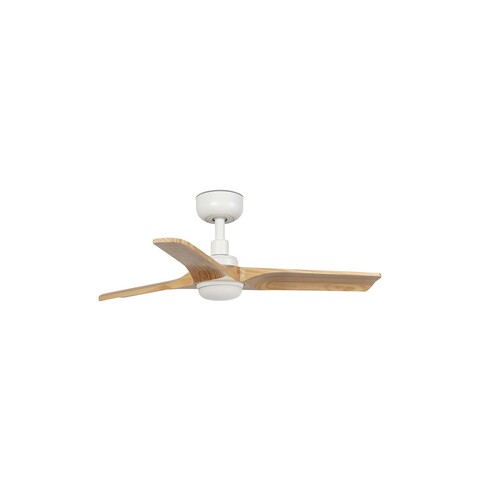 HEYWOOD S LED Ceiling fan beyaz/pine 10W SWT duvar kumandası siyah