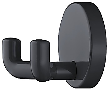 Wardrobe hooks, Polyamide, with 2 hooks, round rose - 842.62.992