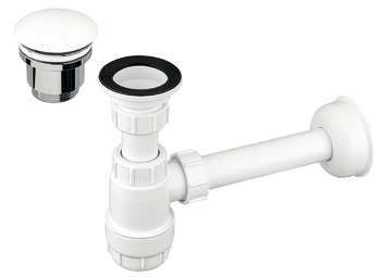 Waste kit, for wash basins without overflow pipe - 983.90.027