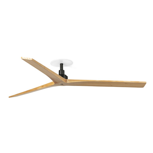 KLIM RECESSED L Ceiling fan siyah/pine 0-10V/1-10V