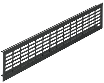 ventilation trims, square, aluminium, with ribbed flanges, slotted - 575.04.317