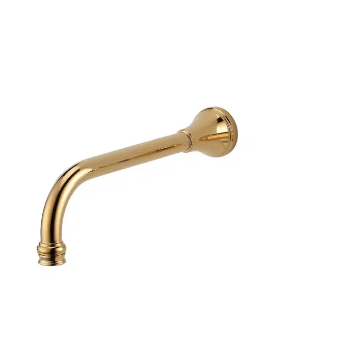 Kado Era Brass Gold 250mm Wall Basin Outlet 9508827