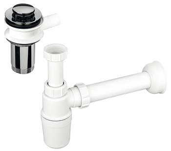 Waste kit, for wash basins with overflow pipe - 983.90.022