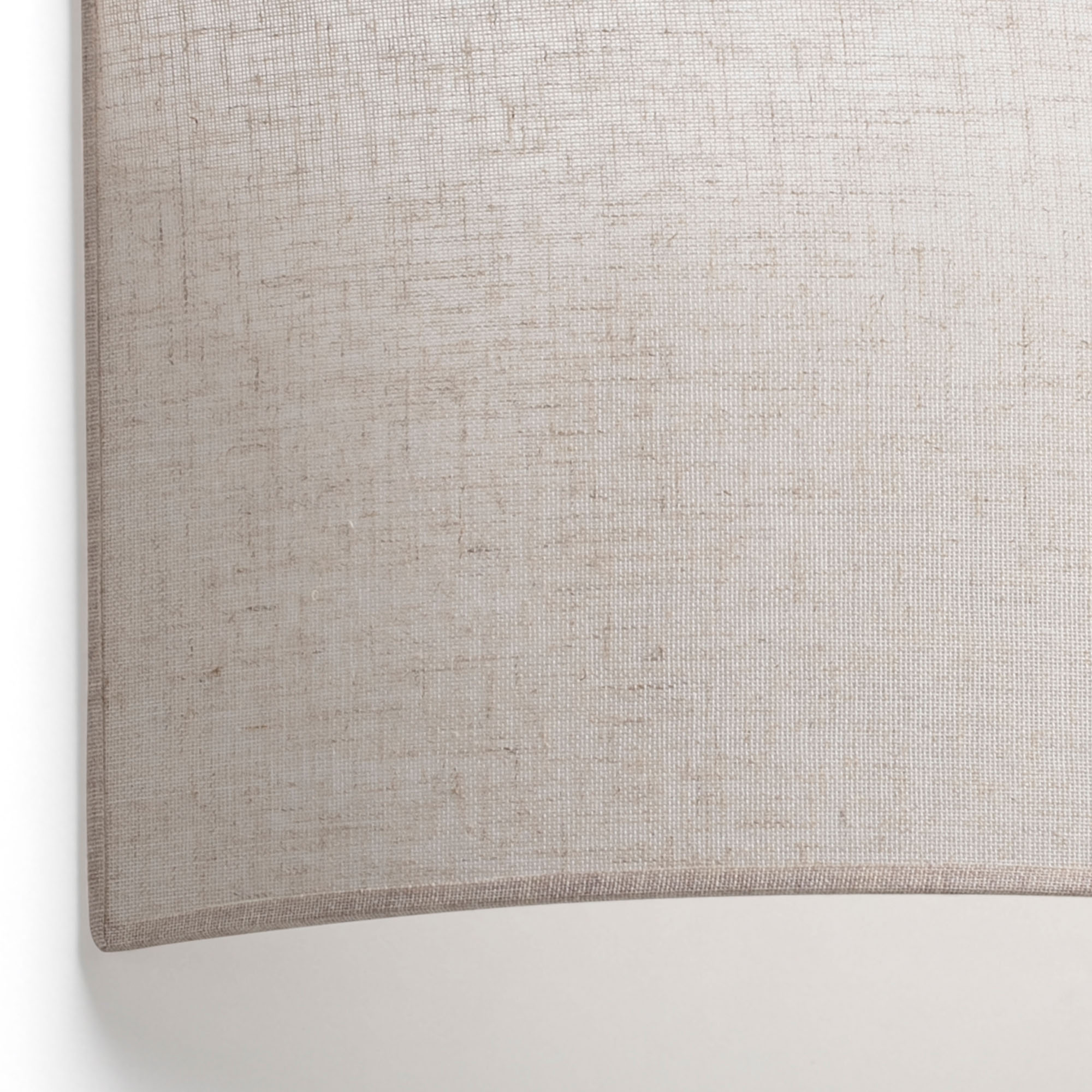 OTTON R Horizontal round Linen wall lamp 2L