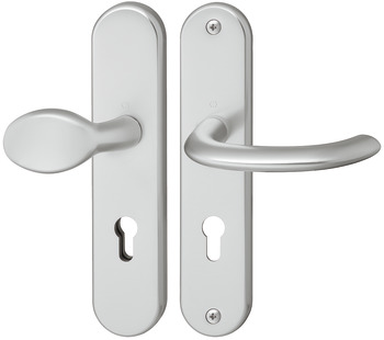 Security door handles, Aluminium, Hoppe, Marseille - 904.81.331