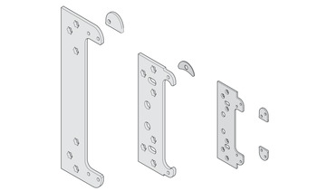 Mounting plate for Simonswerk TECTUS TE 540 hinge - 924.17.298