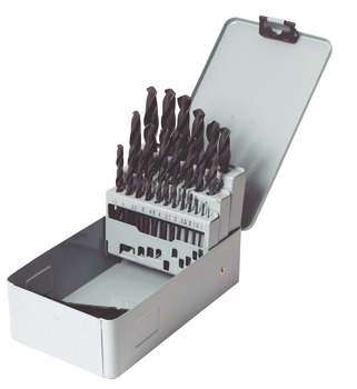 Twist drill bit set, HSS, 25-piece, DIN 338 - 001.41.551
