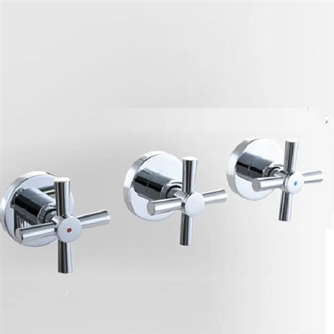 3-Handles 2-Way Shower Valve