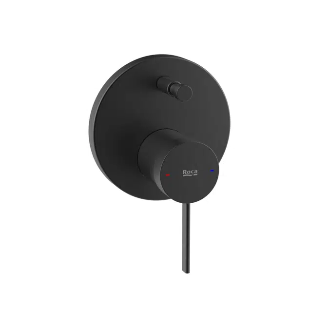 Ona Matte Black Shower Mixer Tap with Diverter 13698