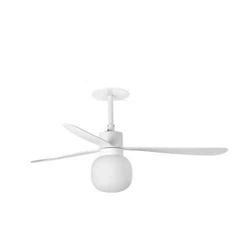 AMELIA BALL L RECESSED Ceiling fan beyaz duvar kumandası siyah 2700K