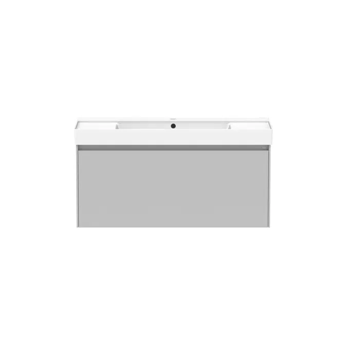 Ona Matte Grey All Drawer Single Centre Bowl Vanity 1000mm 20796