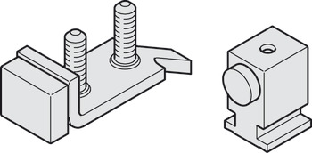 Locking plate with buffer for Silent Stop mortice lock - 940.81.090