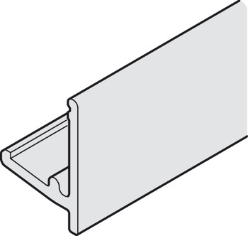 Fixed glass fixing profile for floor and wall connection - 940.43.819