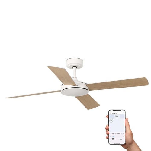 MALLORCA L beyaz/maple fan TUYA