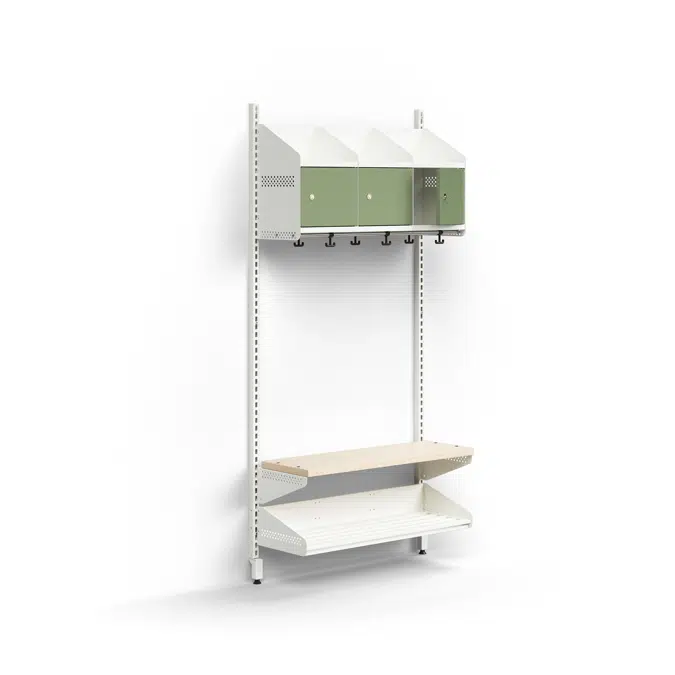 Entry 3 Basic Wall Wardrobe Unit with Metal Cover