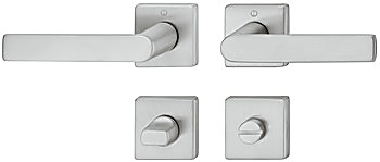 Door handle set, brass, Hoppe, Los Angeles M1642/843KV/843KVS - 900.93.903