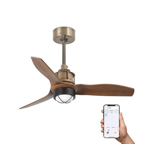 JUST fan S Old altın/ceviz fan 3000K TUYA