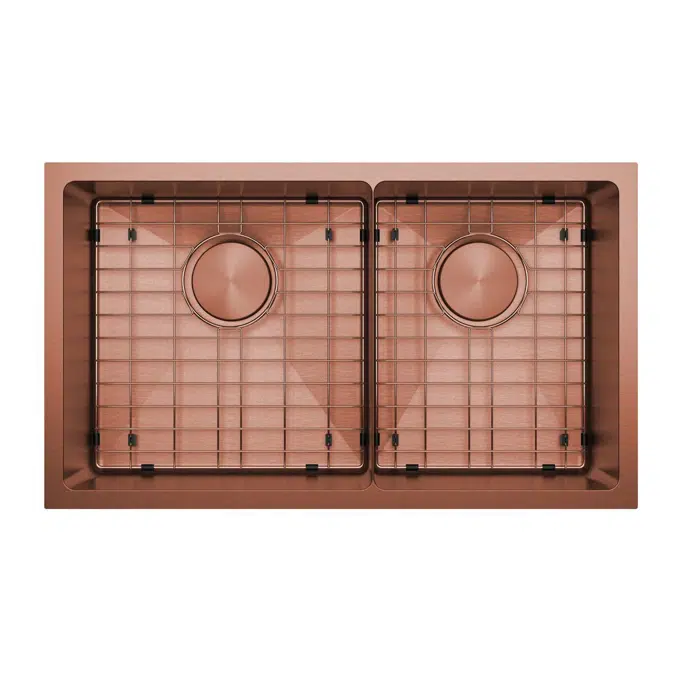 Memo Zenna 1 3/4 Bowl Sink Stainless Steel Nanoplated Bronze 2402889