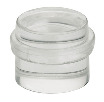Floor mounted door stop, plastic, for glue fixing, transparent - 937.96.027