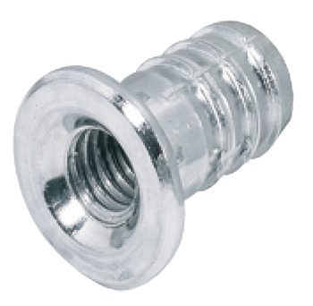 Press-fit sleeve, Internal thread, steel, with rim - 031.01.960