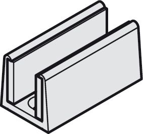 Bottom guide, For 8 and 10 mm - 940.42.037