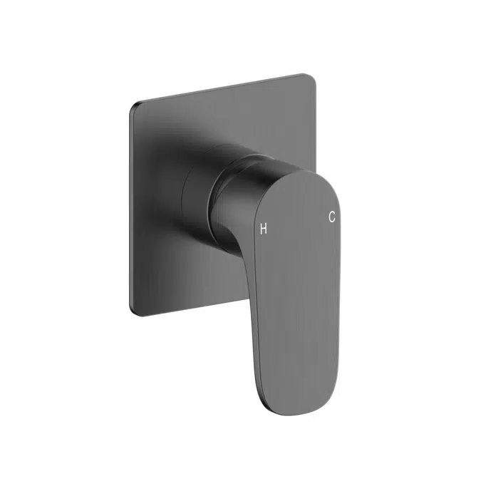 Mizu Silk Brushed Gunmetal Shower Mixer Kit 9512003