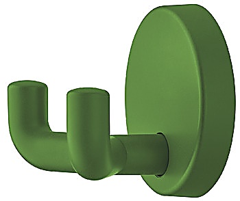 Wardrobe hooks, Polyamide, with 2 hooks, round rose - 842.62.072