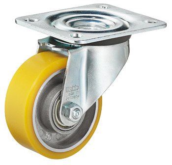 Equipment and swivel castor, with soft running surface - 670.18.901