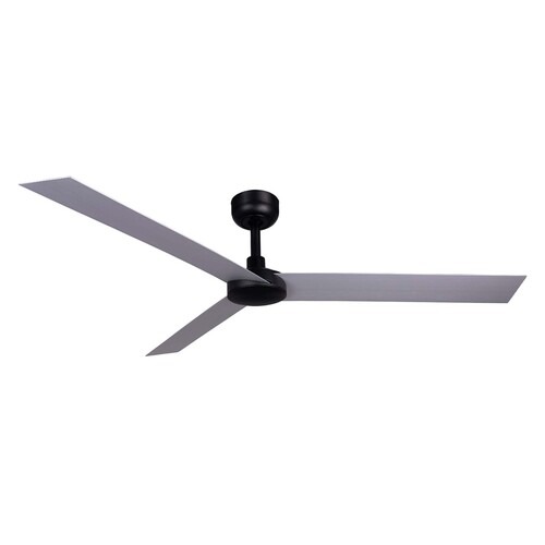 CRUISER XL Ceiling fan siyah/aluminium duvar kumandası beyaz