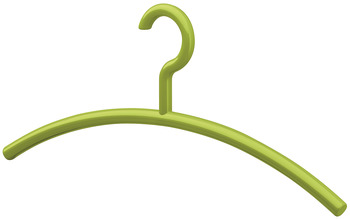 Coat hangers, polyamide, rigid hook, round shackle - 804.56.174