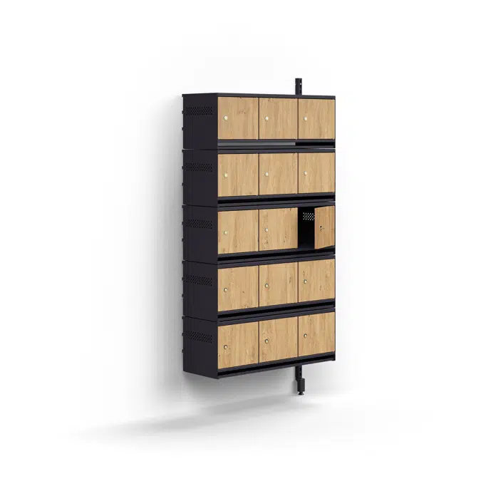 Entry 15 Additional Wall Shoe Rack Unit with Wooden Lid