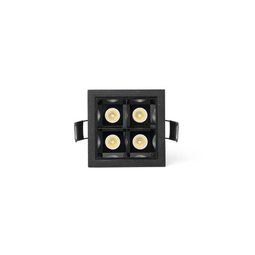 TROOP recessed siyah-siyah 4x2W 36° 3000K CRI90