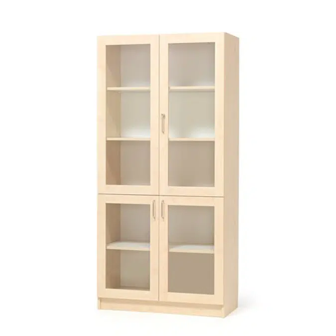 Theo 4-Door Glass Storage Unit